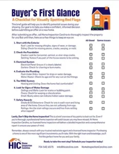 Buyers checklist
