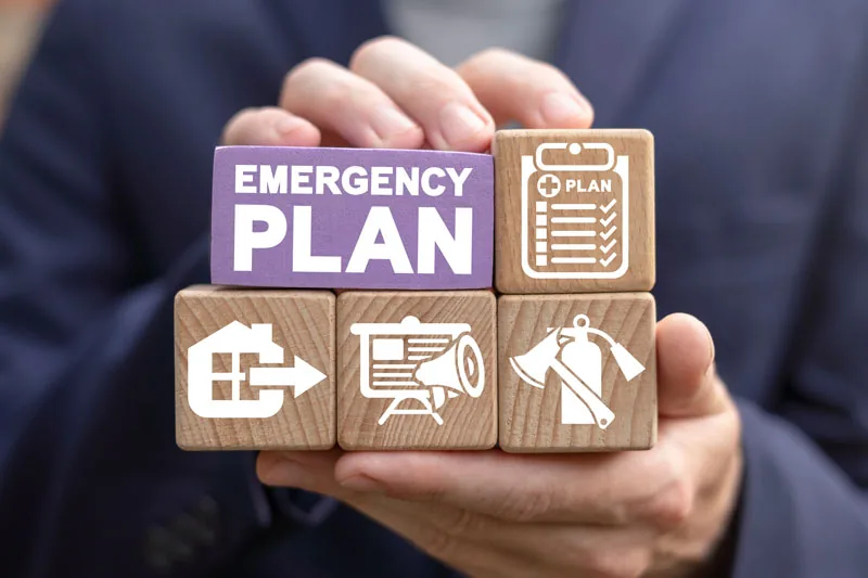 Gas leak evacuation plan