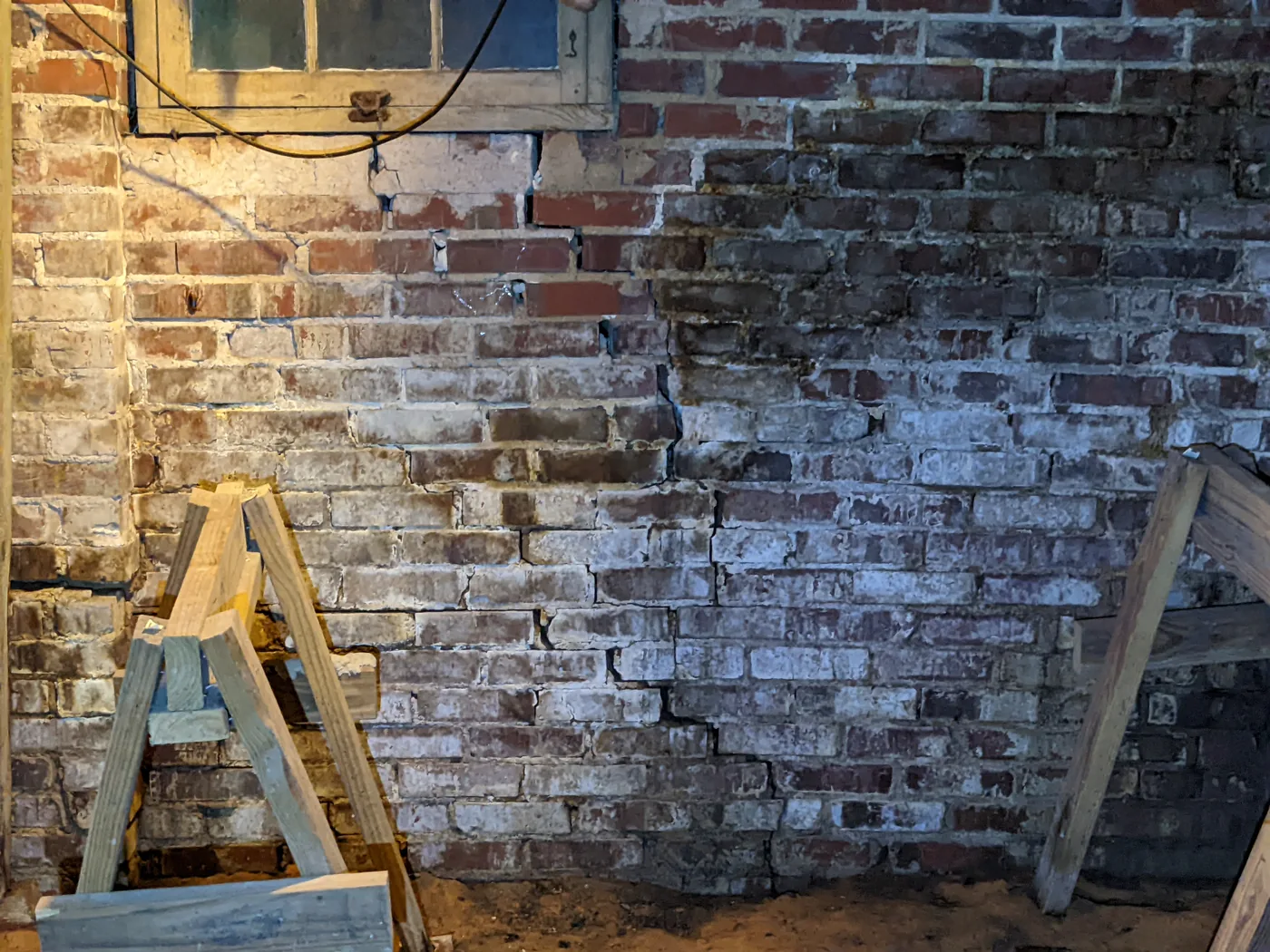 Crawl space foundation inspection